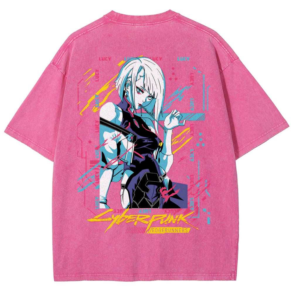 Cyberpunk Unisex Fit Washed T-Shirt 2508014576