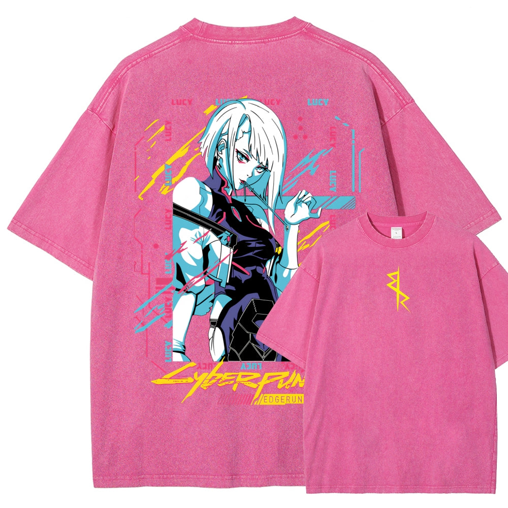 Cyberpunk Unisex Fit Washed T-Shirt 2508014576