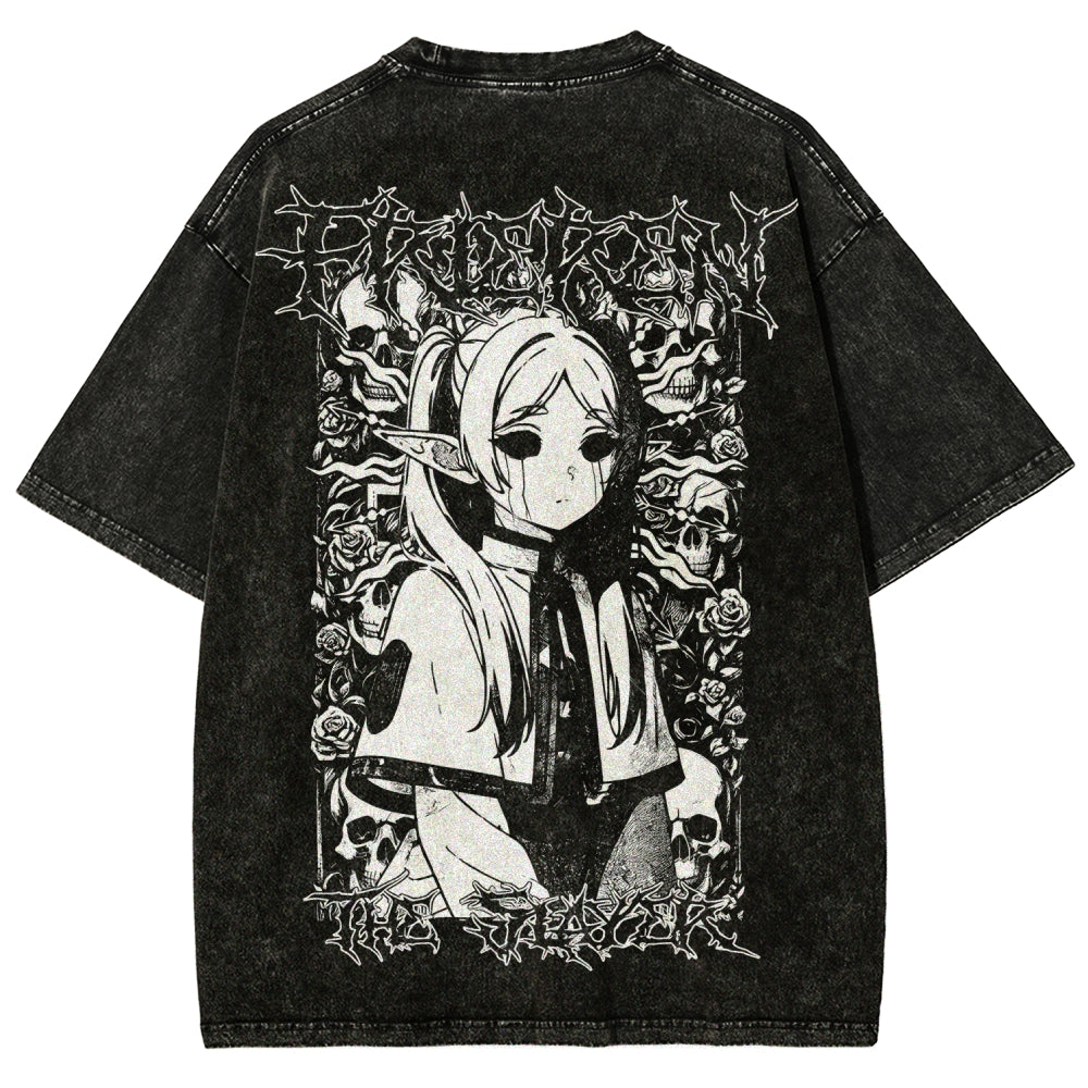 Frieren Unisex Fit Washed T-Shirt 2508014803