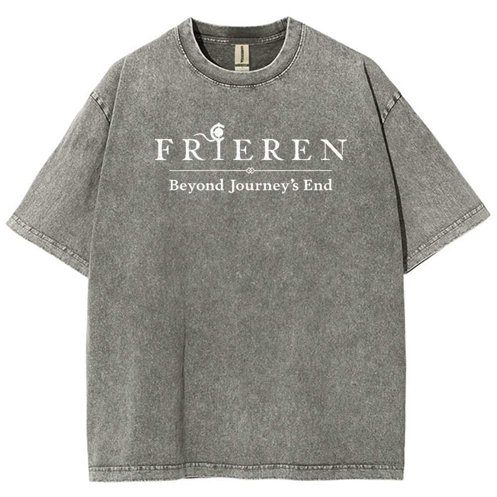 Frieren Unisex Fit Washed T-Shirt 2508014803
