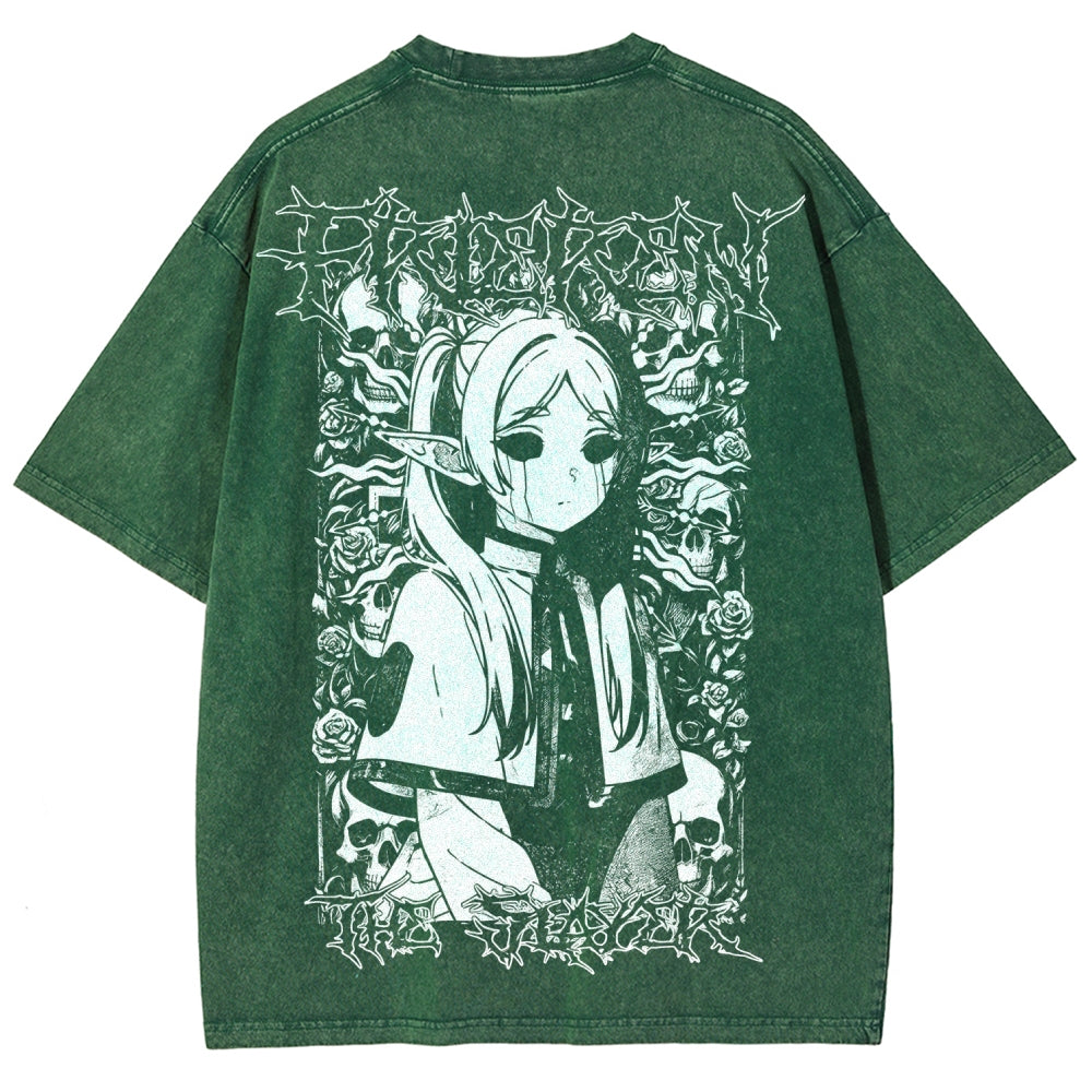 Frieren Unisex Fit Washed T-Shirt 2508014803