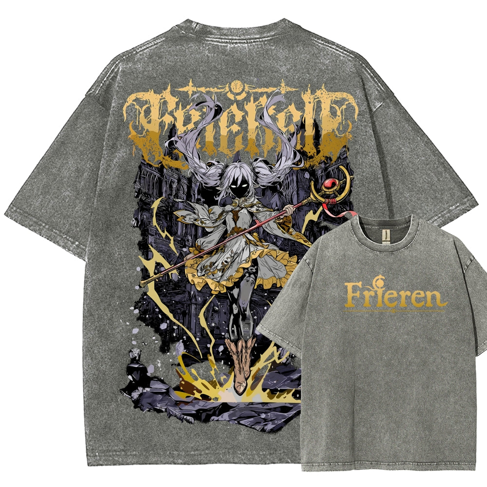 Frieren Unisex Fit Washed T-Shirt 2508014807