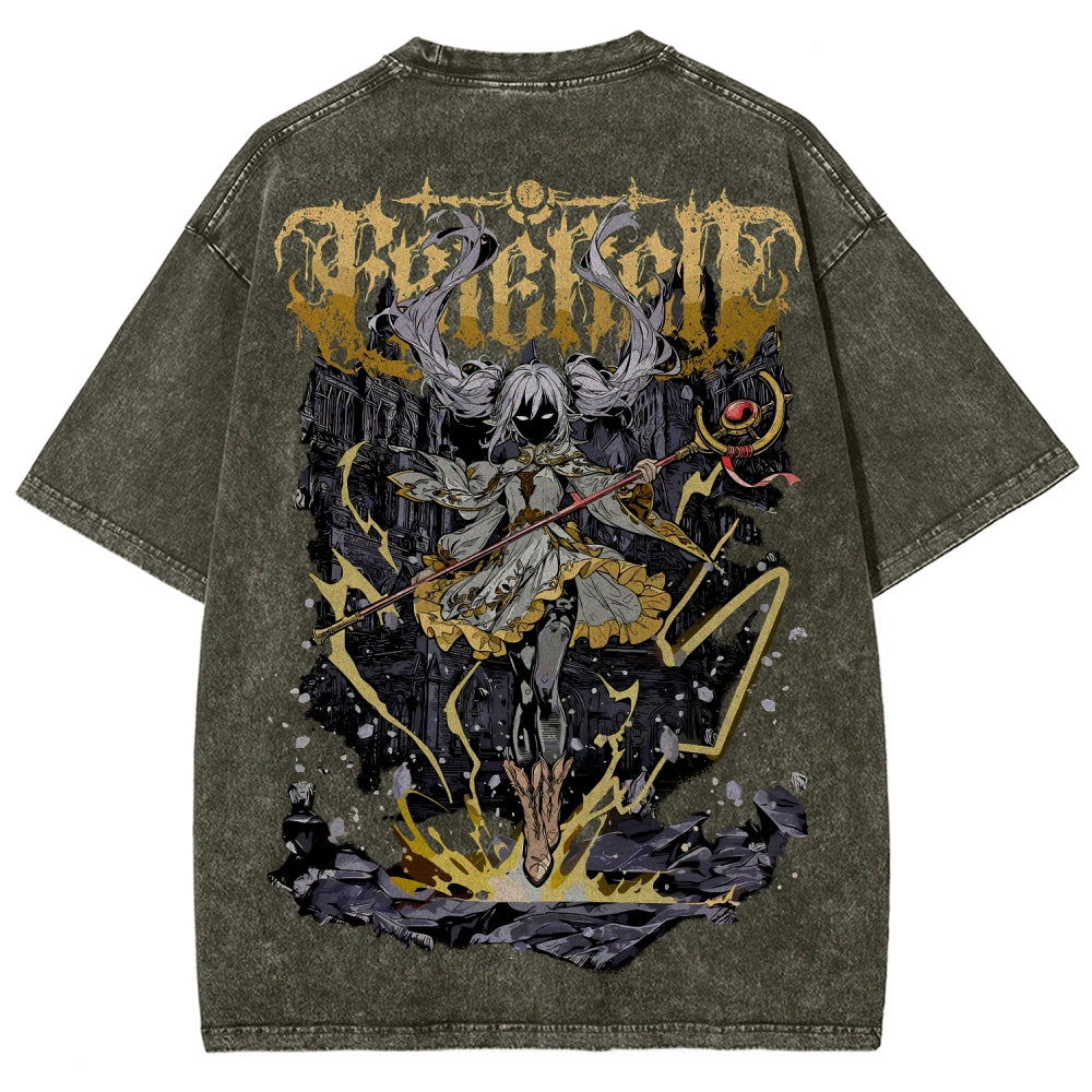 Frieren Unisex Fit Washed T-Shirt 2508014807