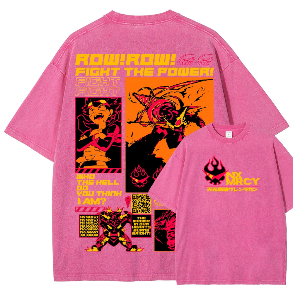 Gurren lagann Tengen Toppa Unisex Fit Washed T-Shirt 2508014817