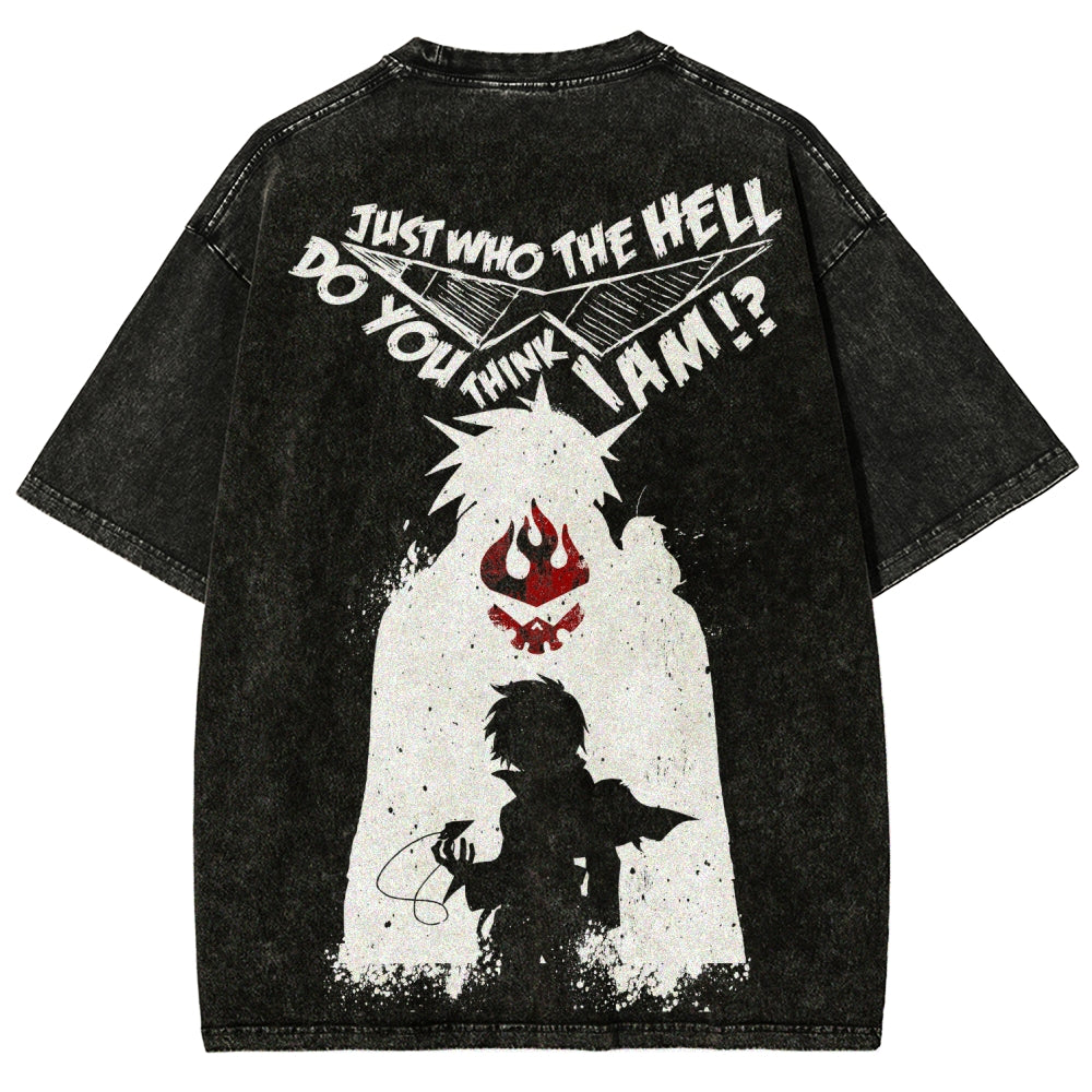 Gurren lagann Tengen Toppa Unisex Fit Washed T-Shirt 2508014820