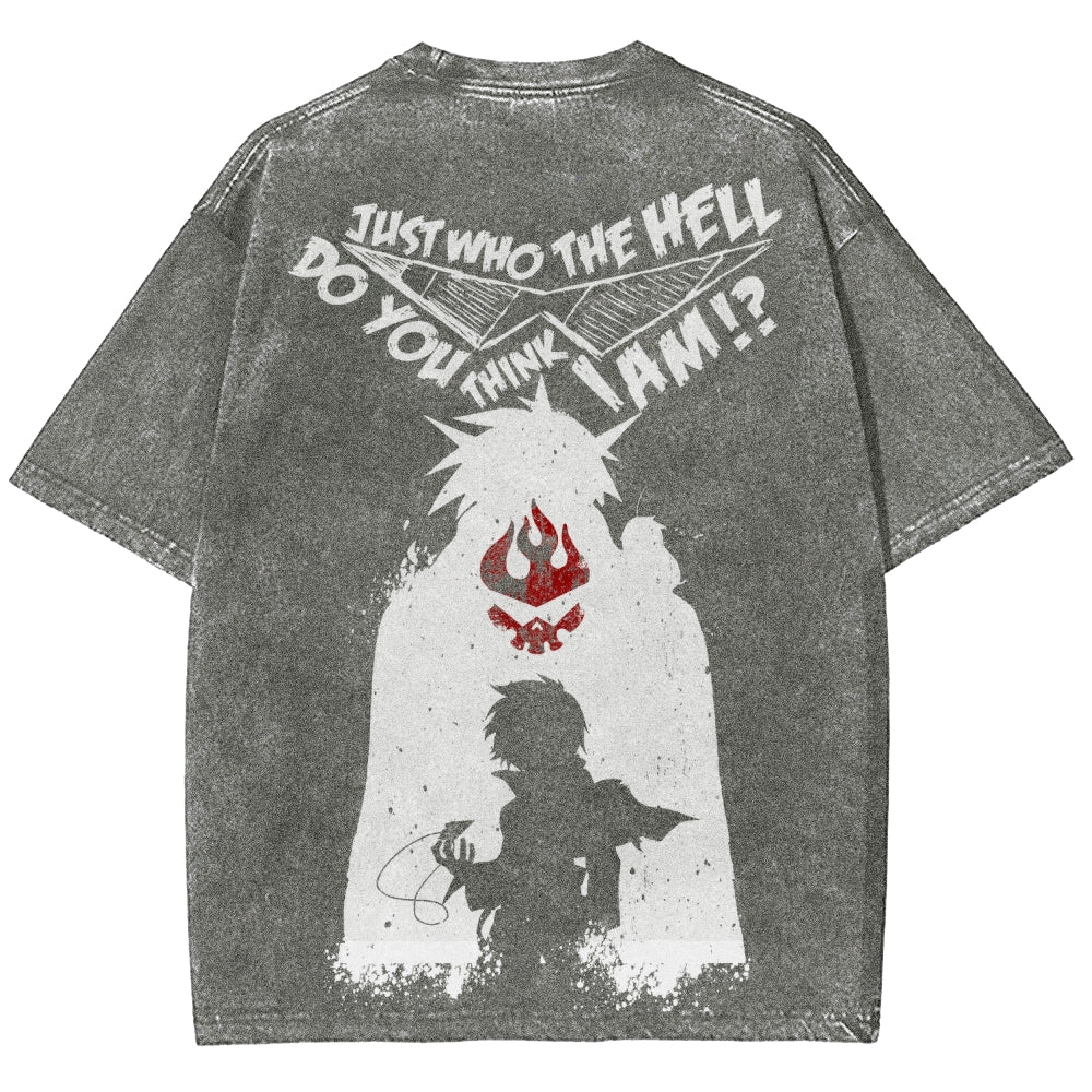 Gurren lagann Tengen Toppa Unisex Fit Washed T-Shirt 2508014820