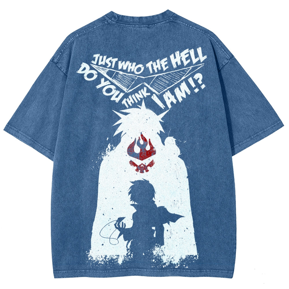 Gurren lagann Tengen Toppa Unisex Fit Washed T-Shirt 2508014820