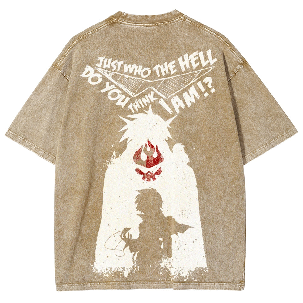 Gurren lagann Tengen Toppa Unisex Fit Washed T-Shirt 2508014820