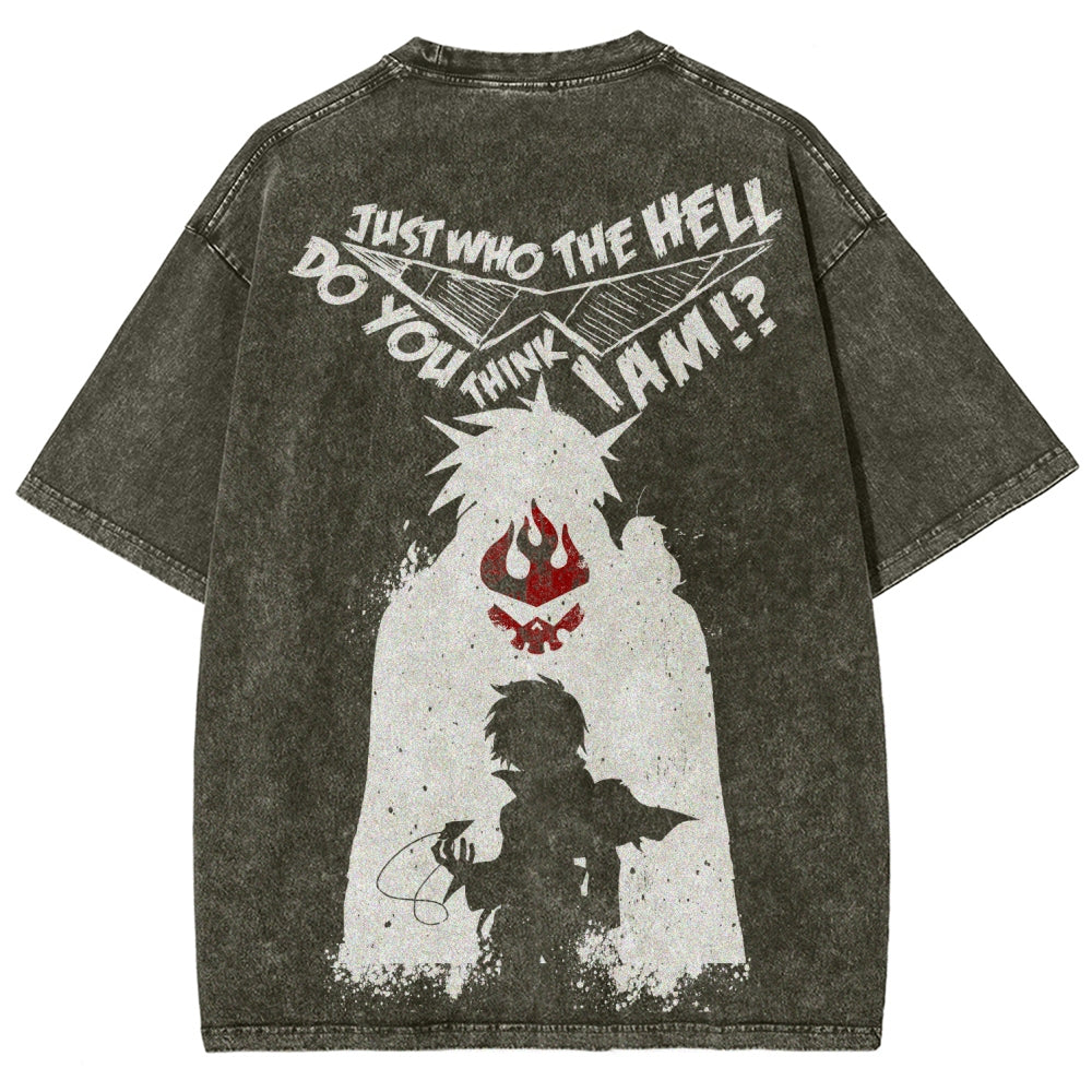 Gurren lagann Tengen Toppa Unisex Fit Washed T-Shirt 2508014820