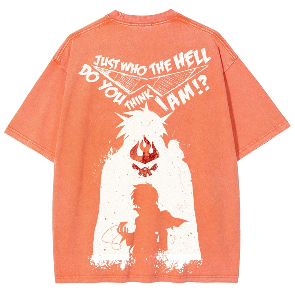 Gurren lagann Tengen Toppa Unisex Fit Washed T-Shirt 2508014820