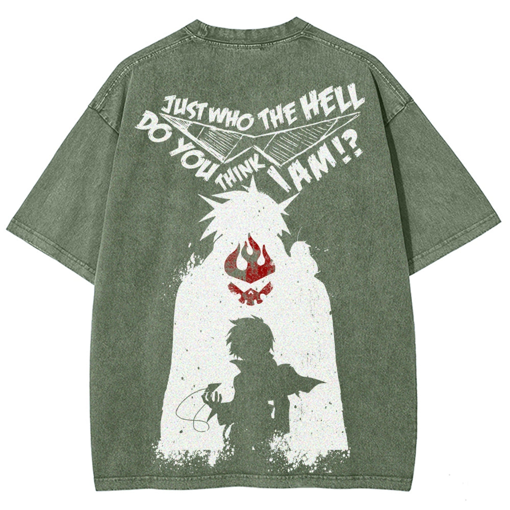 Gurren lagann Tengen Toppa Unisex Fit Washed T-Shirt 2508014820
