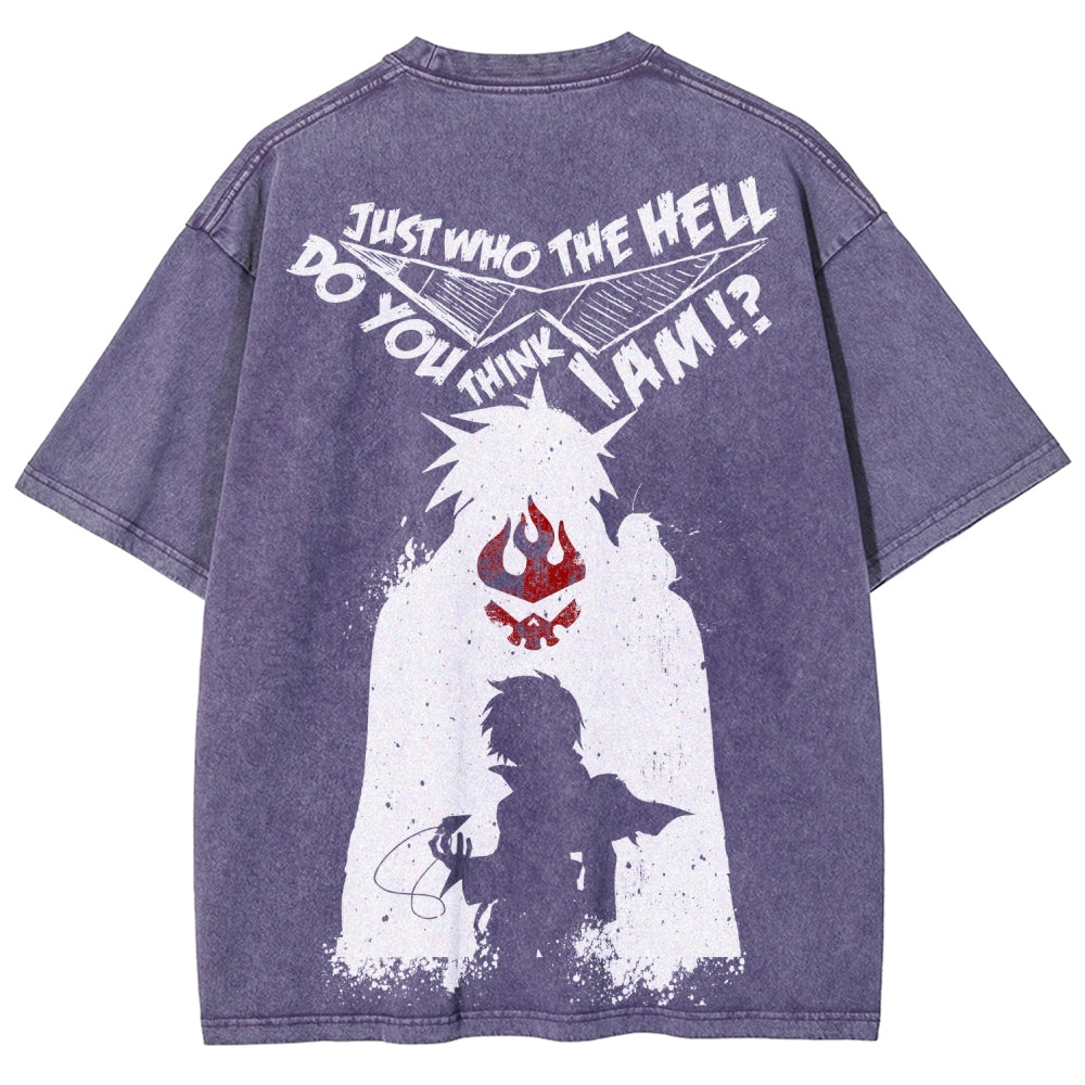 Gurren lagann Tengen Toppa Unisex Fit Washed T-Shirt 2508014820