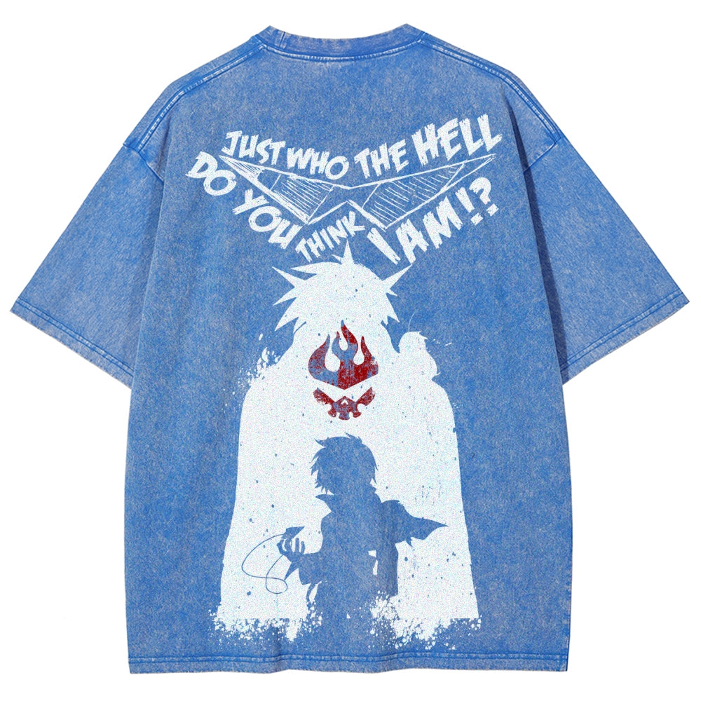 Gurren lagann Tengen Toppa Unisex Fit Washed T-Shirt 2508014820