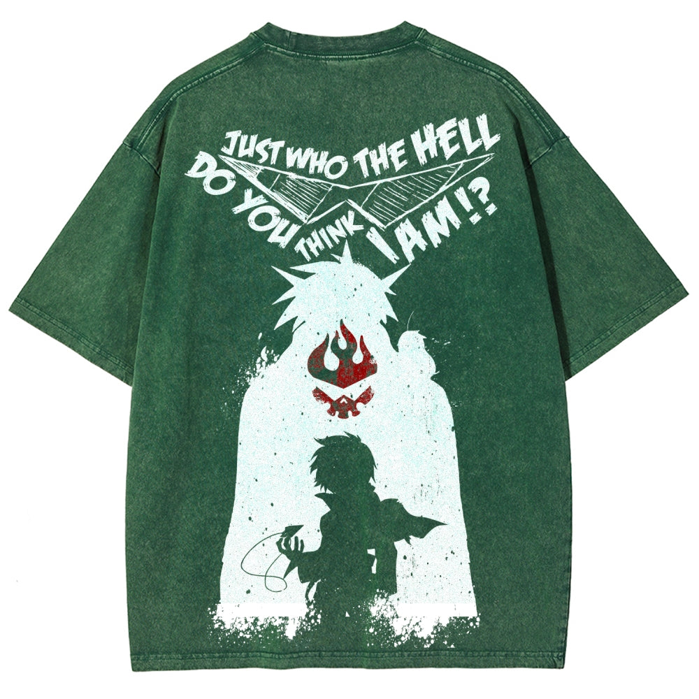 Gurren lagann Tengen Toppa Unisex Fit Washed T-Shirt 2508014820