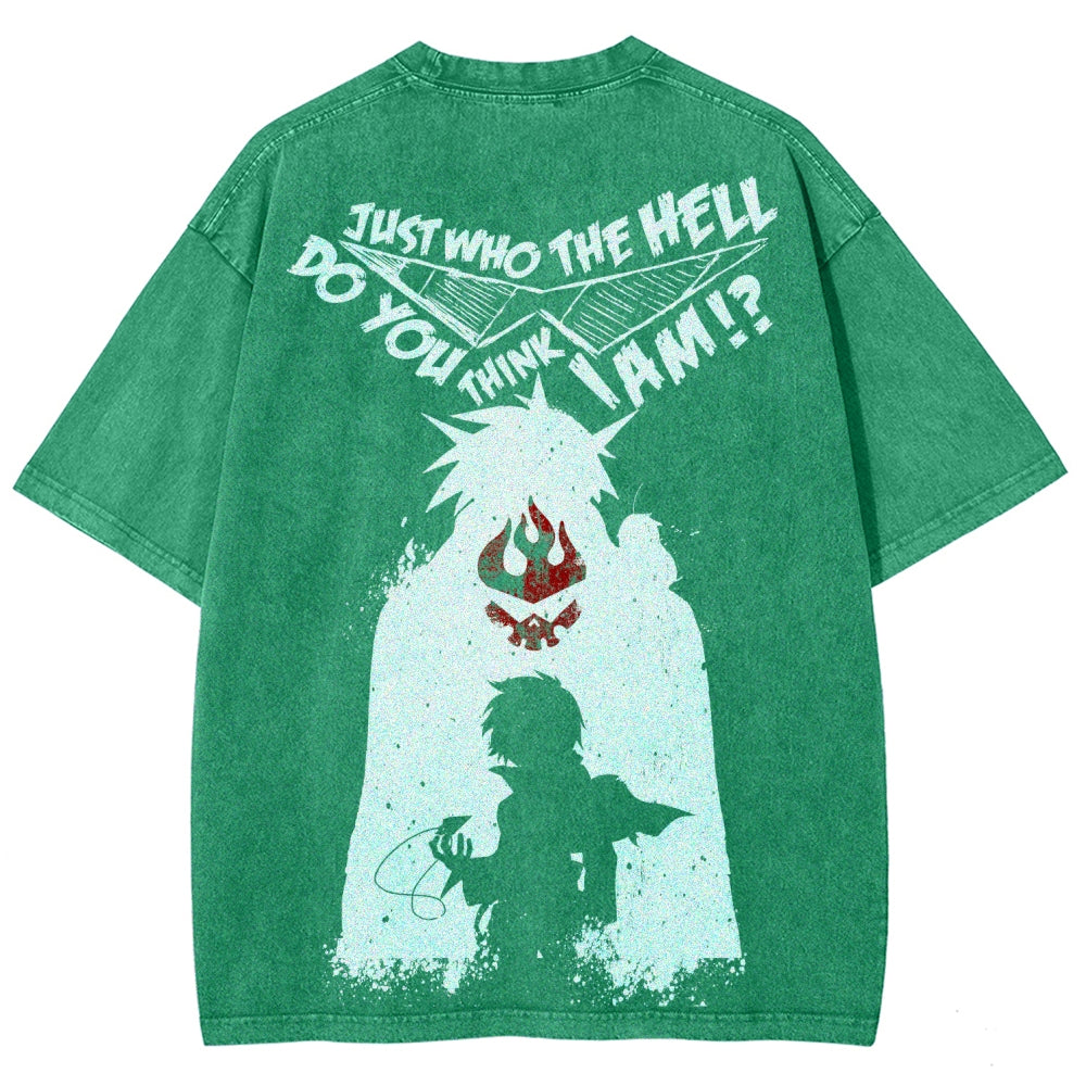 Gurren lagann Tengen Toppa Unisex Fit Washed T-Shirt 2508014820