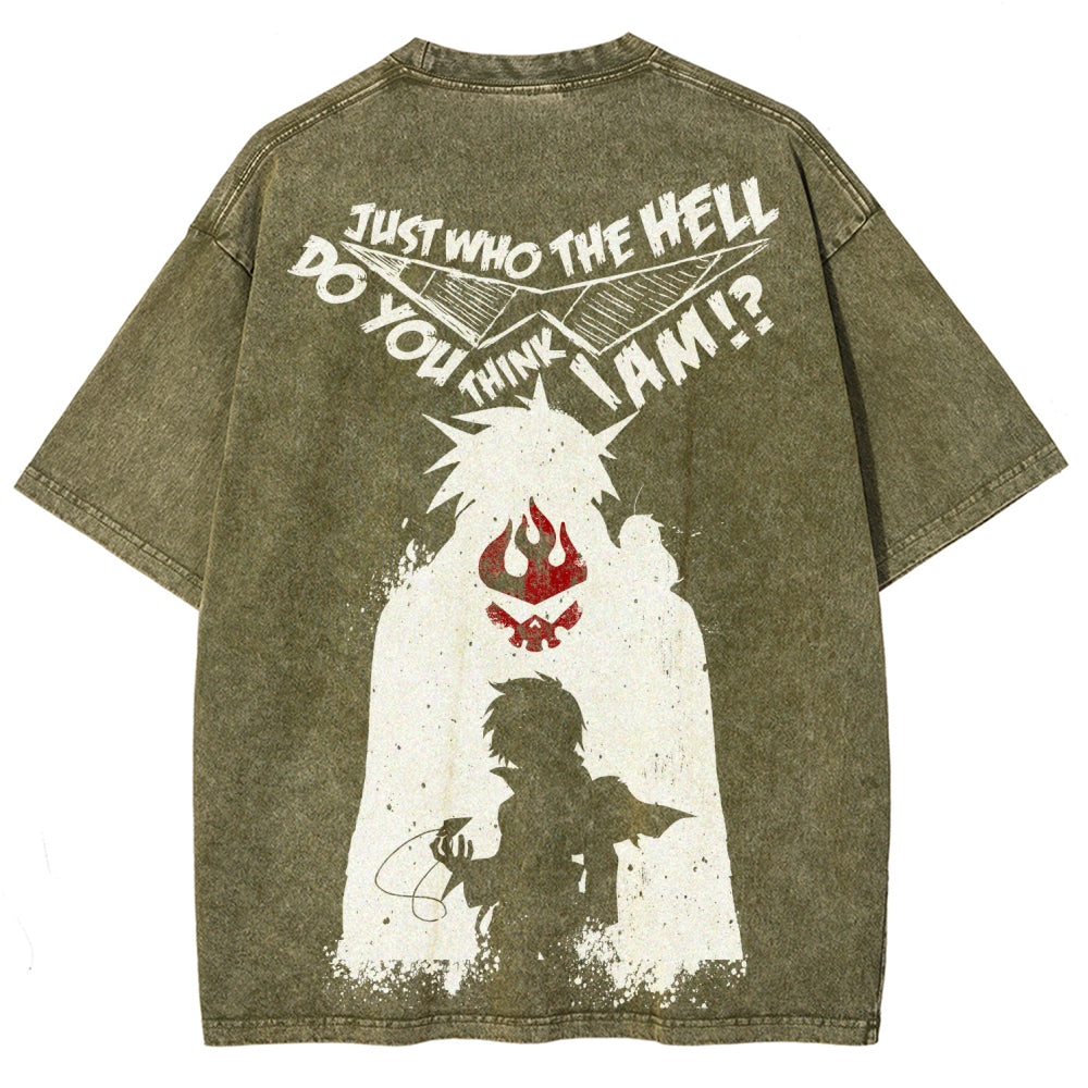 Gurren lagann Tengen Toppa Unisex Fit Washed T-Shirt 2508014820