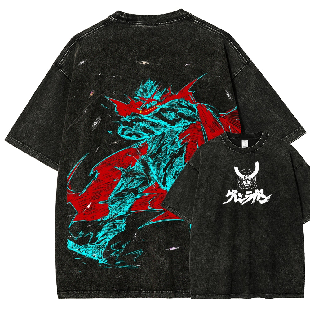 Gurren lagann Tengen Toppa Unisex Fit Washed T-Shirt 2508014822