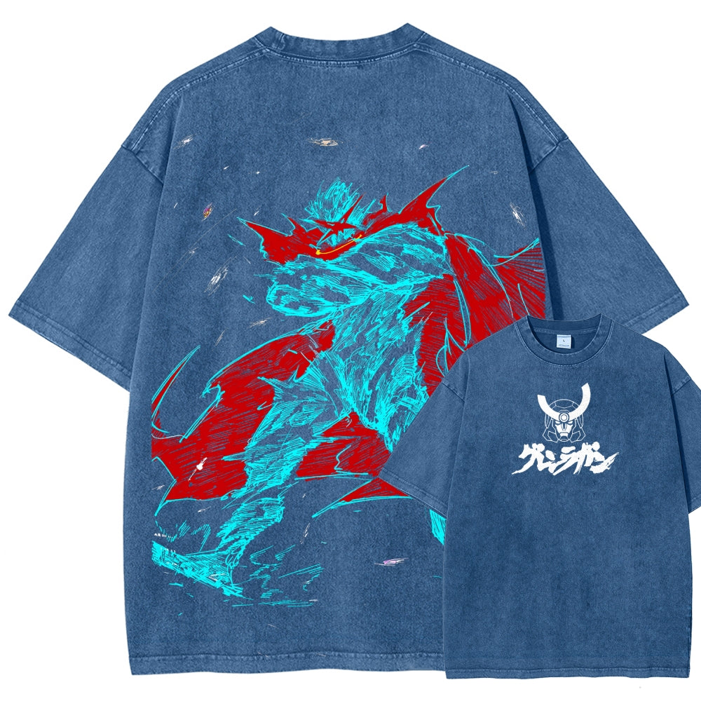 Gurren lagann Tengen Toppa Unisex Fit Washed T-Shirt 2508014822