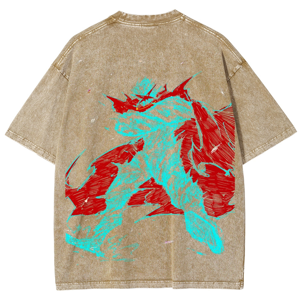 Gurren lagann Tengen Toppa Unisex Fit Washed T-Shirt 2508014822