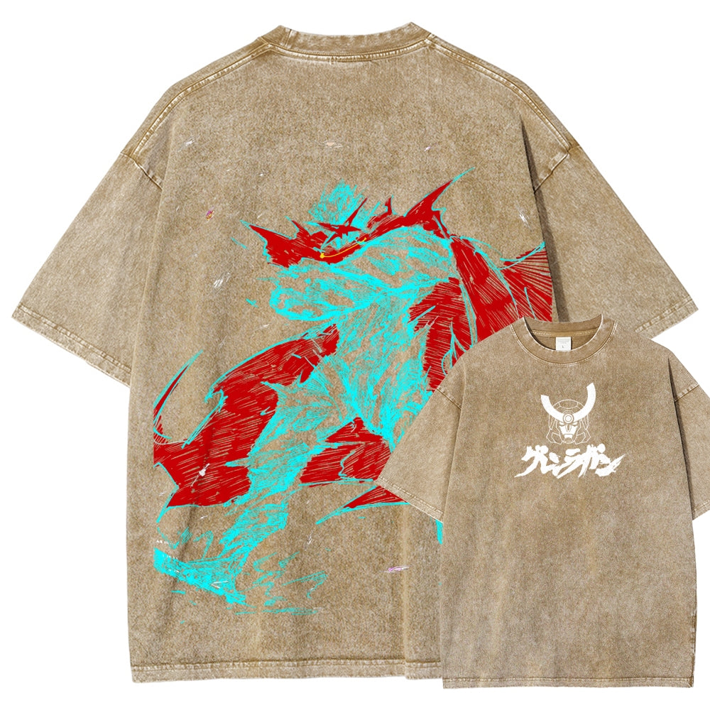 Gurren lagann Tengen Toppa Unisex Fit Washed T-Shirt 2508014822