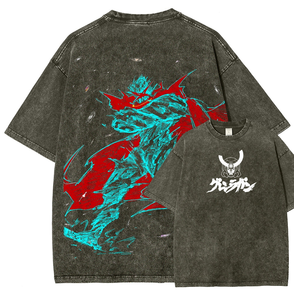 Gurren lagann Tengen Toppa Unisex Fit Washed T-Shirt 2508014822