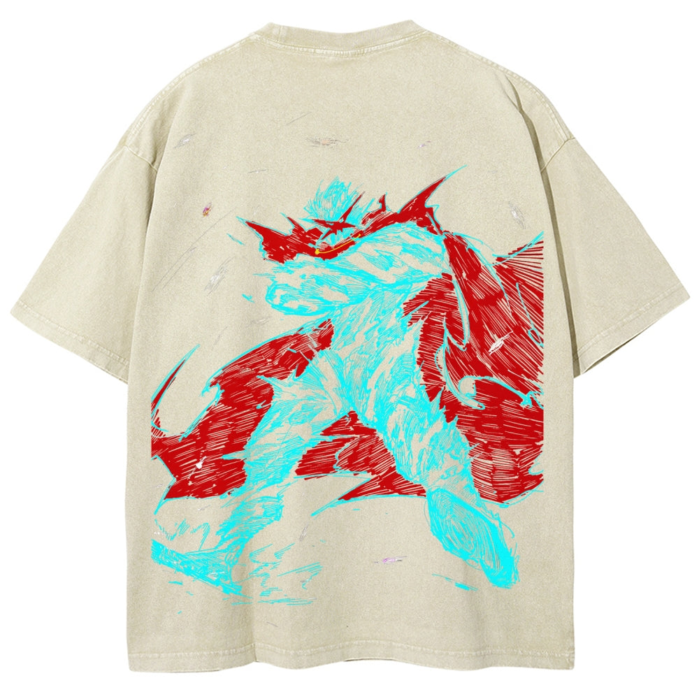 Gurren lagann Tengen Toppa Unisex Fit Washed T-Shirt 2508014822
