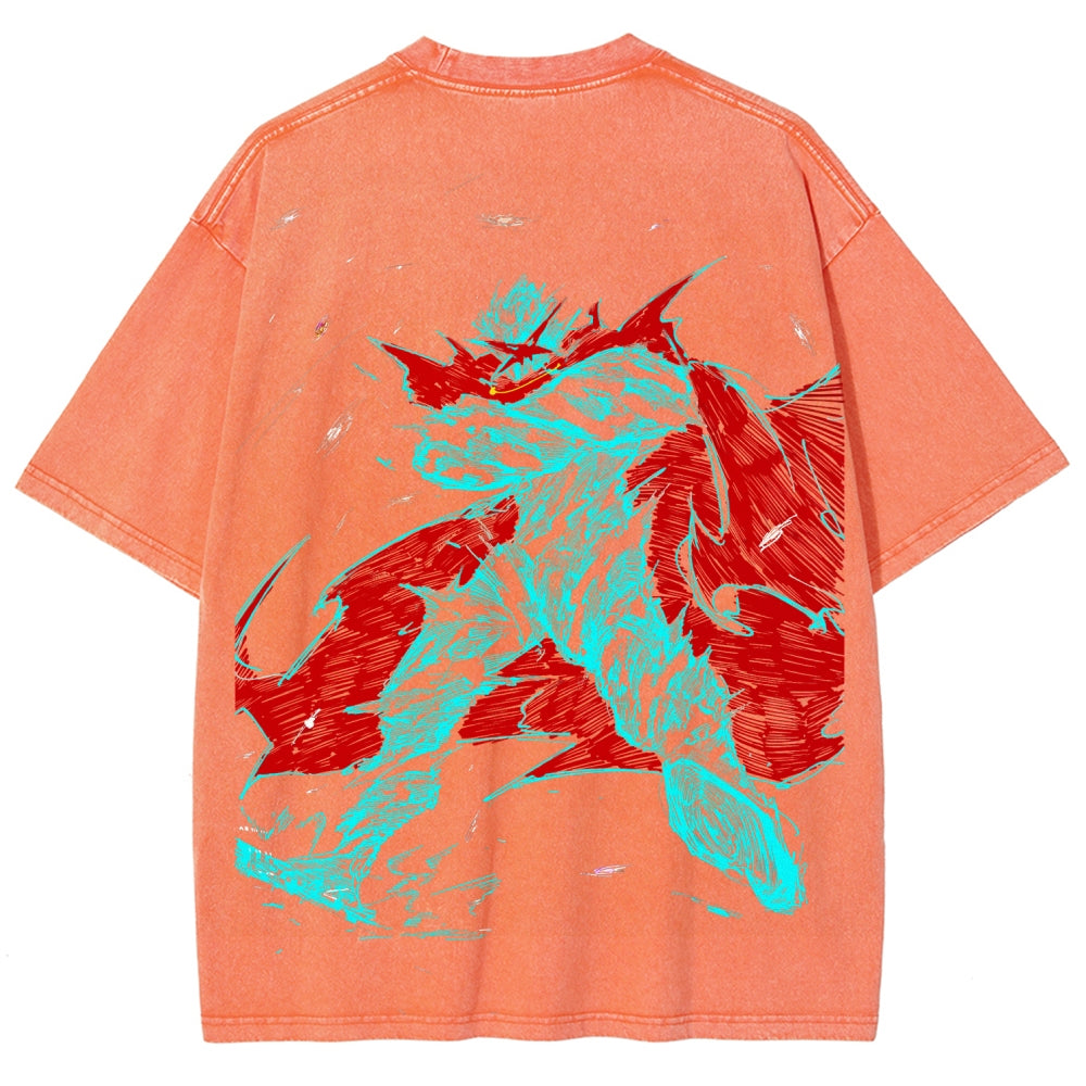 Gurren lagann Tengen Toppa Unisex Fit Washed T-Shirt 2508014822