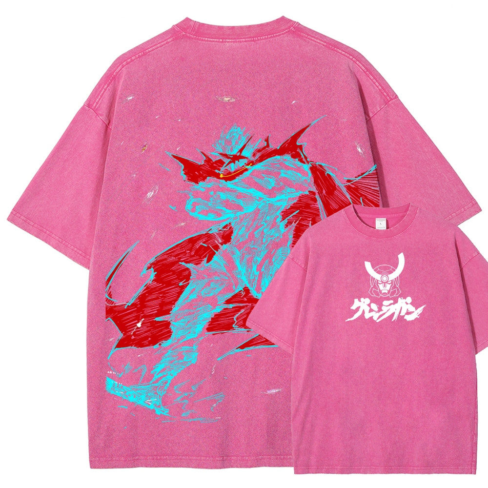 Gurren lagann Tengen Toppa Unisex Fit Washed T-Shirt 2508014822