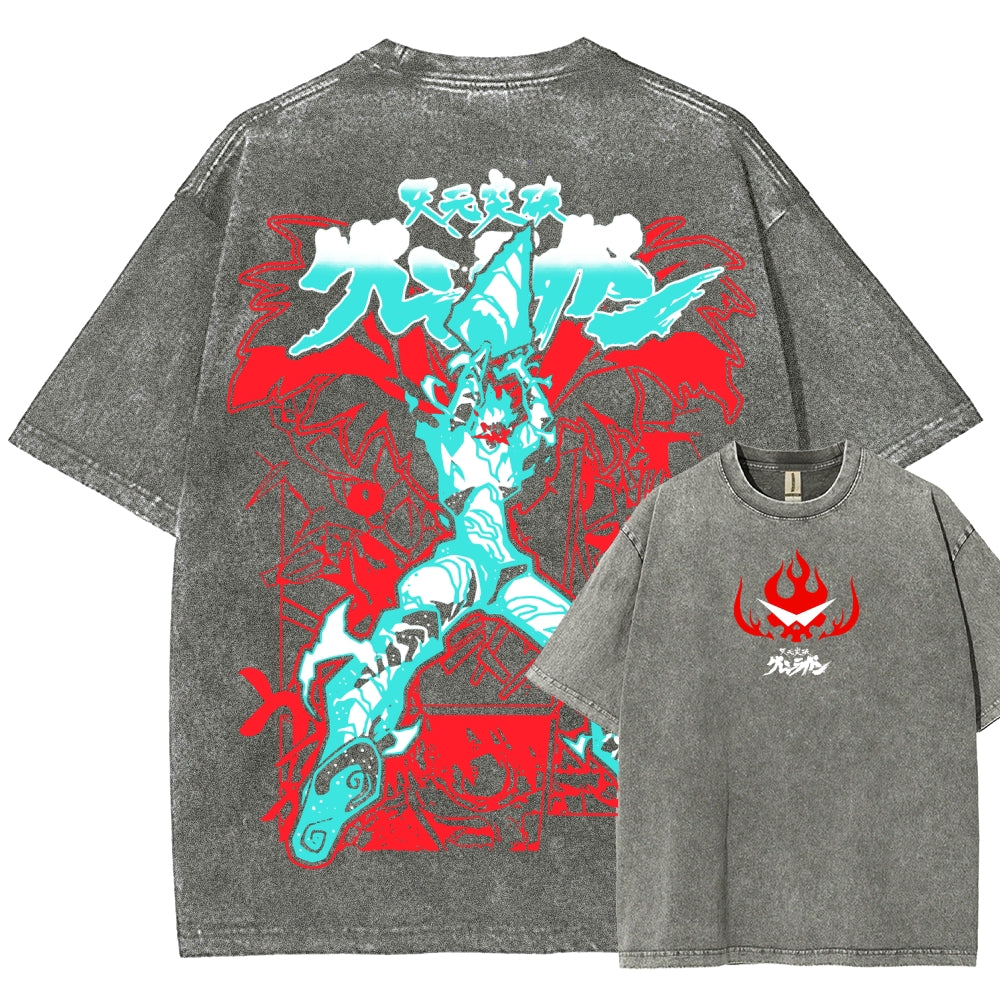 Gurren lagann Tengen Toppa Unisex Fit Washed T-Shirt 2508014874