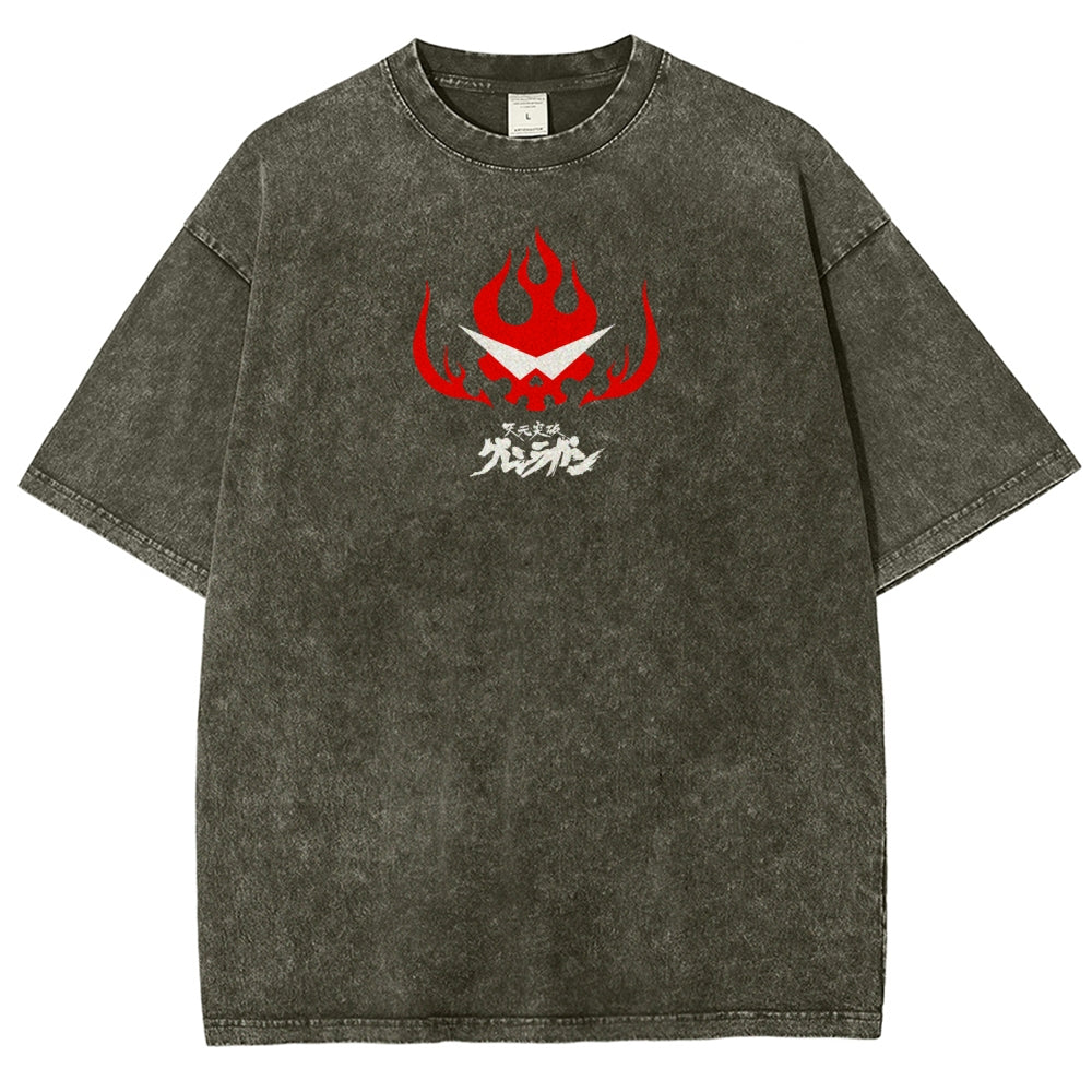 Gurren lagann Tengen Toppa Unisex Fit Washed T-Shirt 2508014874