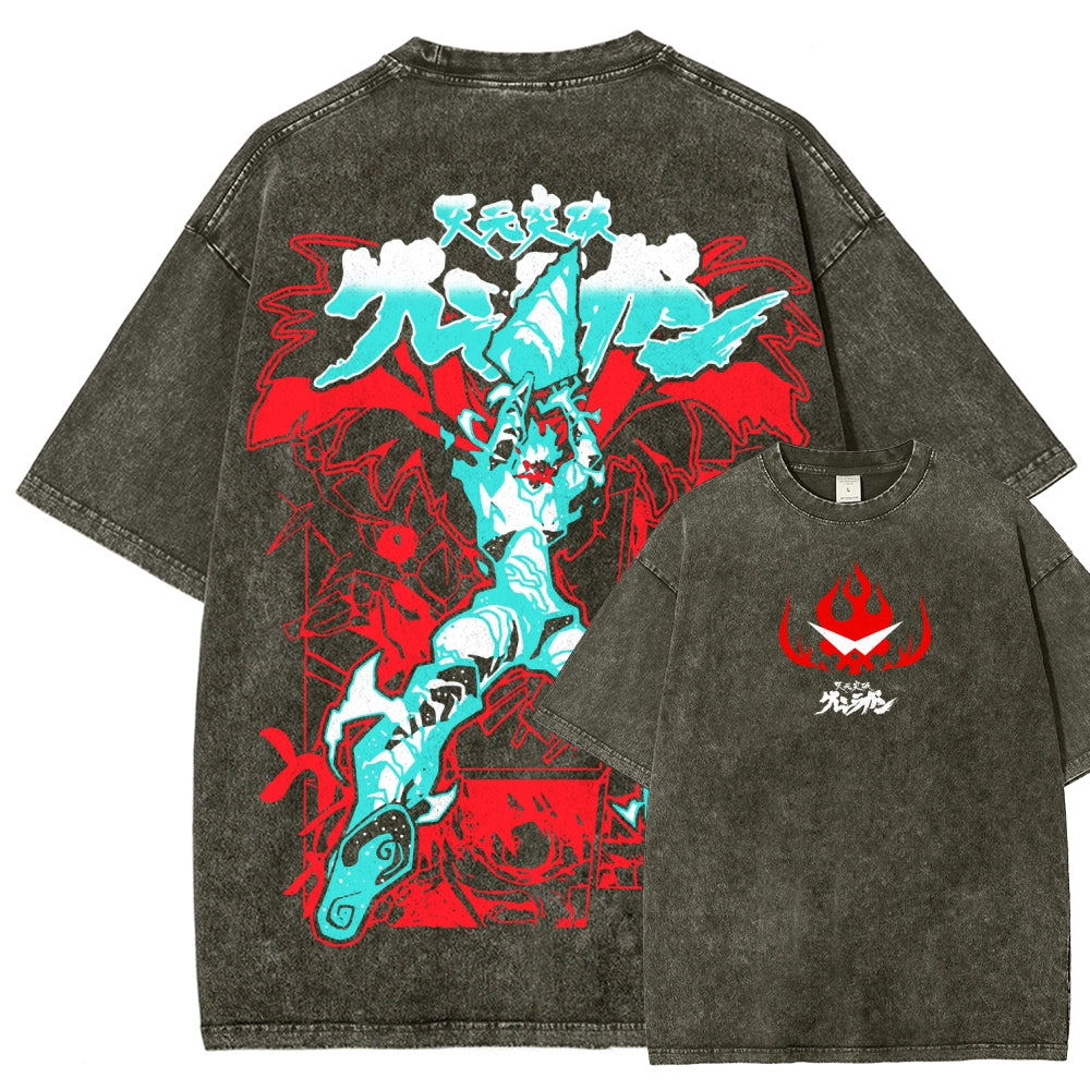 Gurren lagann Tengen Toppa Unisex Fit Washed T-Shirt 2508014874