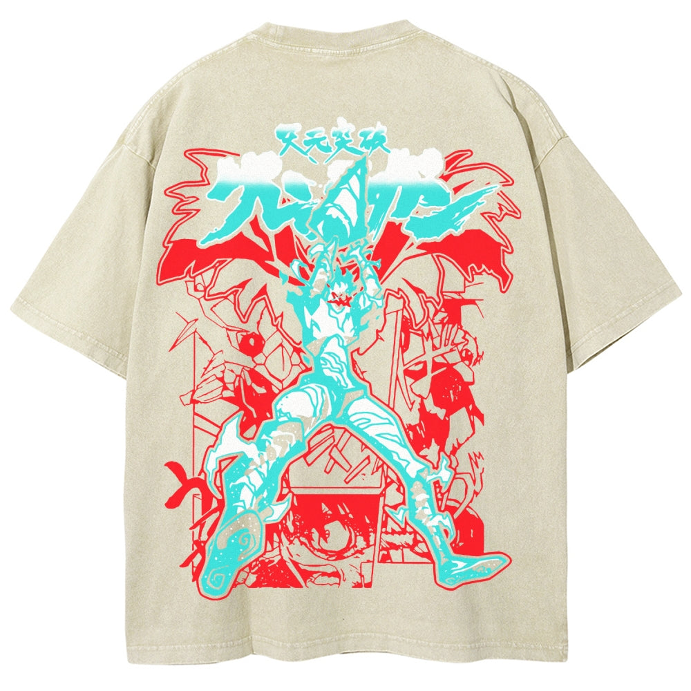 Gurren lagann Tengen Toppa Unisex Fit Washed T-Shirt 2508014874