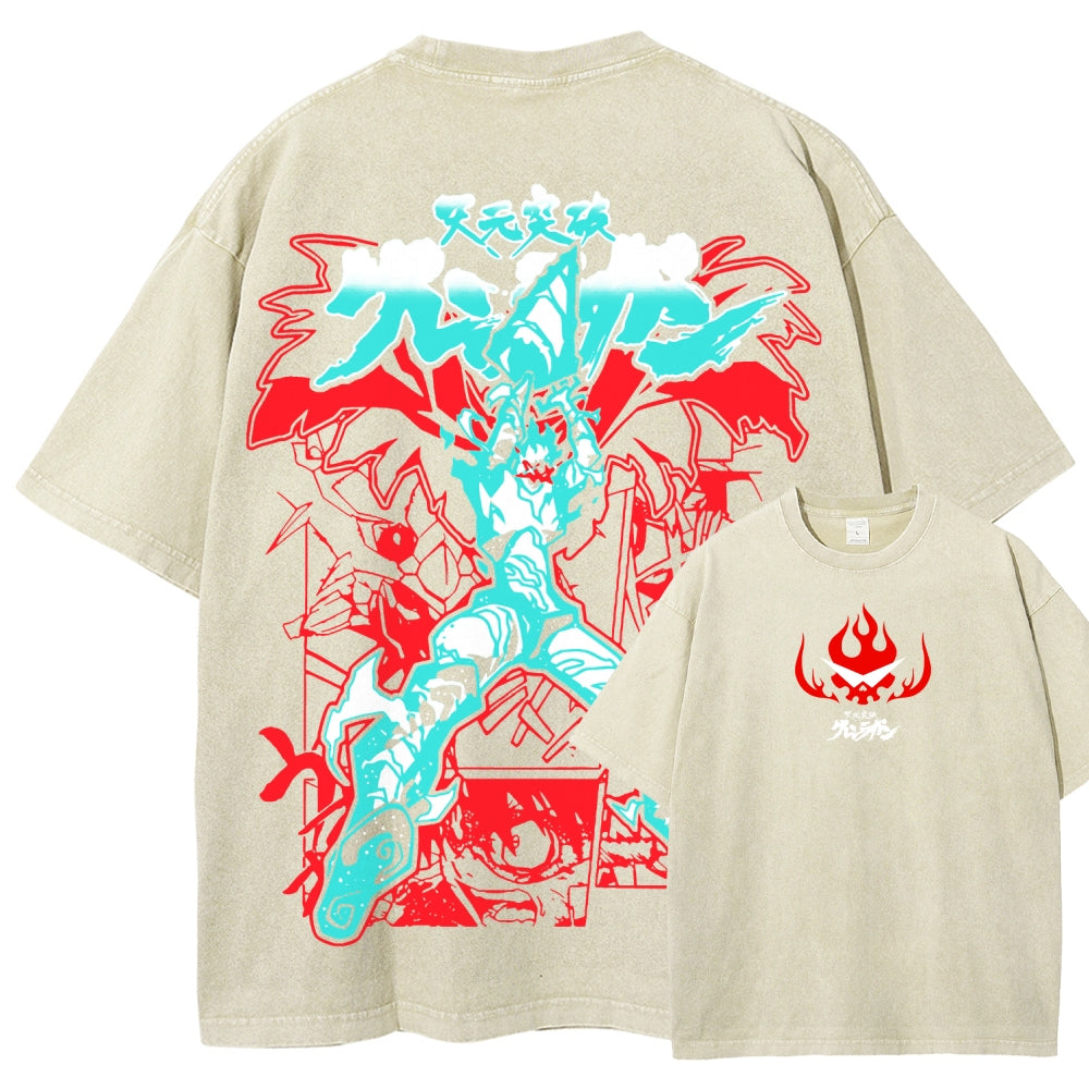 Gurren lagann Tengen Toppa Unisex Fit Washed T-Shirt 2508014874