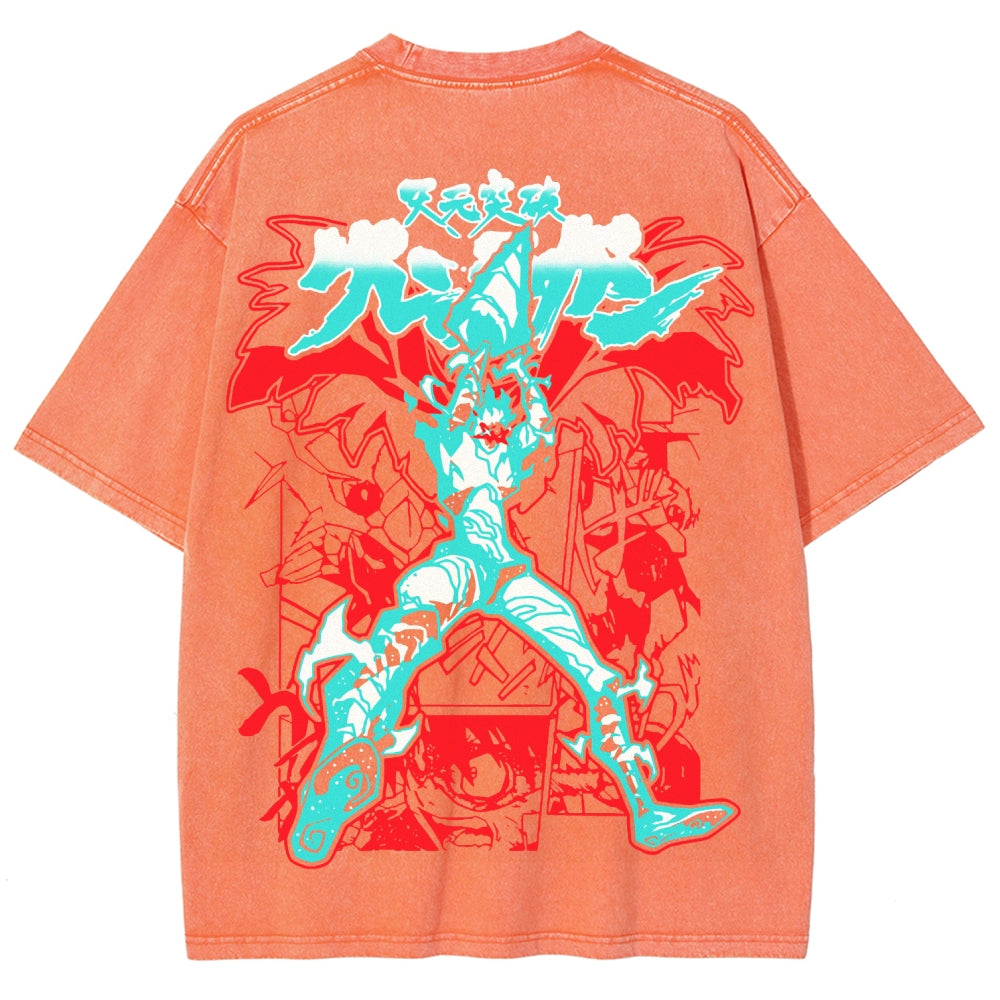 Gurren lagann Tengen Toppa Unisex Fit Washed T-Shirt 2508014874