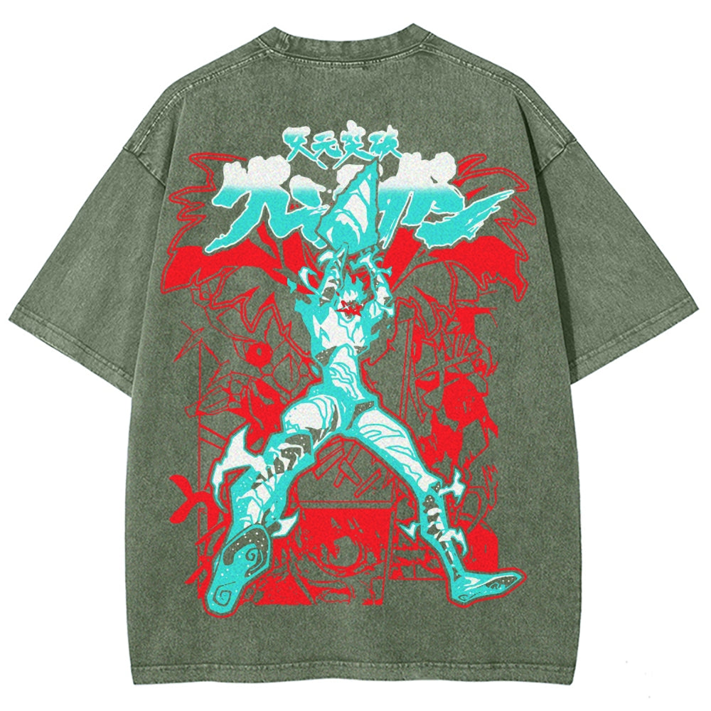 Gurren lagann Tengen Toppa Unisex Fit Washed T-Shirt 2508014874