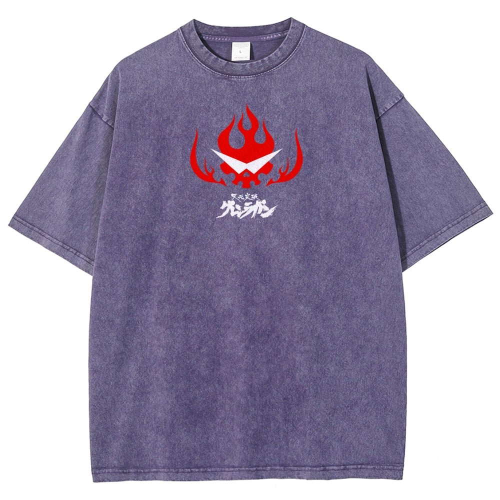 Gurren lagann Tengen Toppa Unisex Fit Washed T-Shirt 2508014874