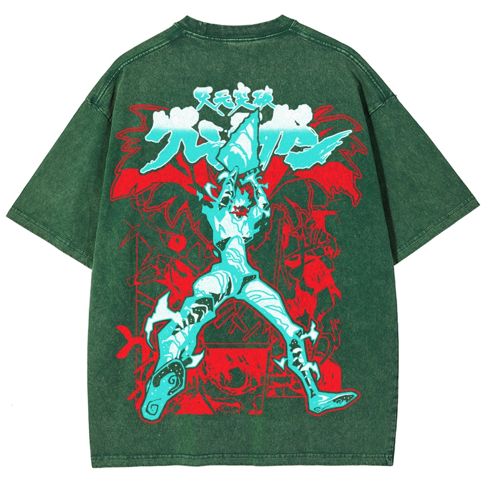 Gurren lagann Tengen Toppa Unisex Fit Washed T-Shirt 2508014874
