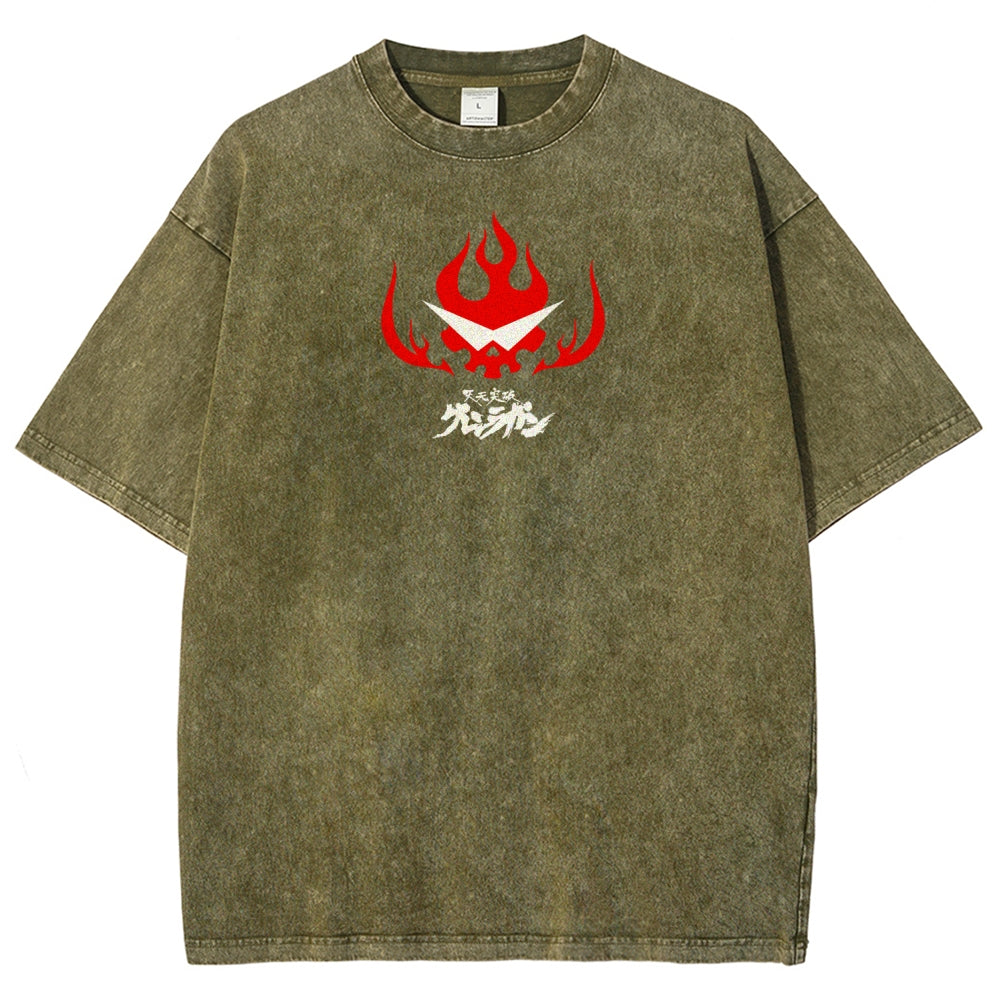 Gurren lagann Tengen Toppa Unisex Fit Washed T-Shirt 2508014874