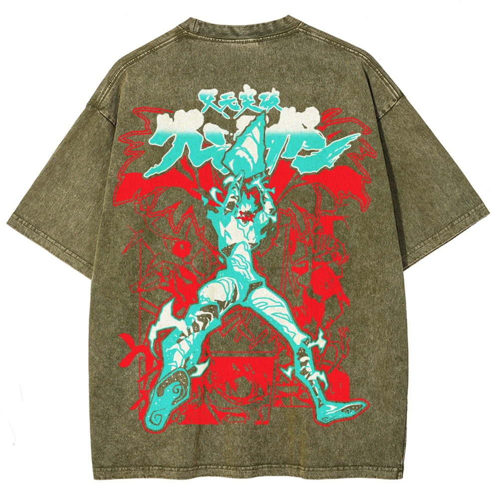 Gurren lagann Tengen Toppa Unisex Fit Washed T-Shirt 2508014874