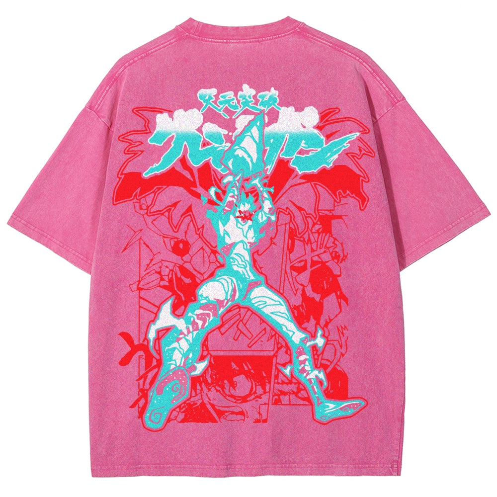Gurren lagann Tengen Toppa Unisex Fit Washed T-Shirt 2508014874