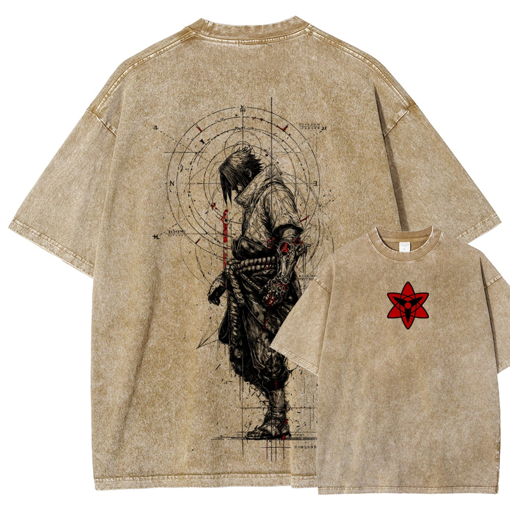 Naruto Unisex Fit Washed T-Shirt 2508017121