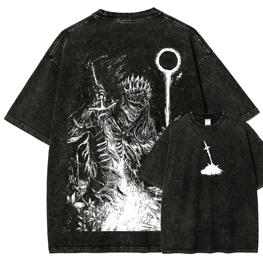 Dark Souls Unisex Fit Washed T-Shirt 2509001592