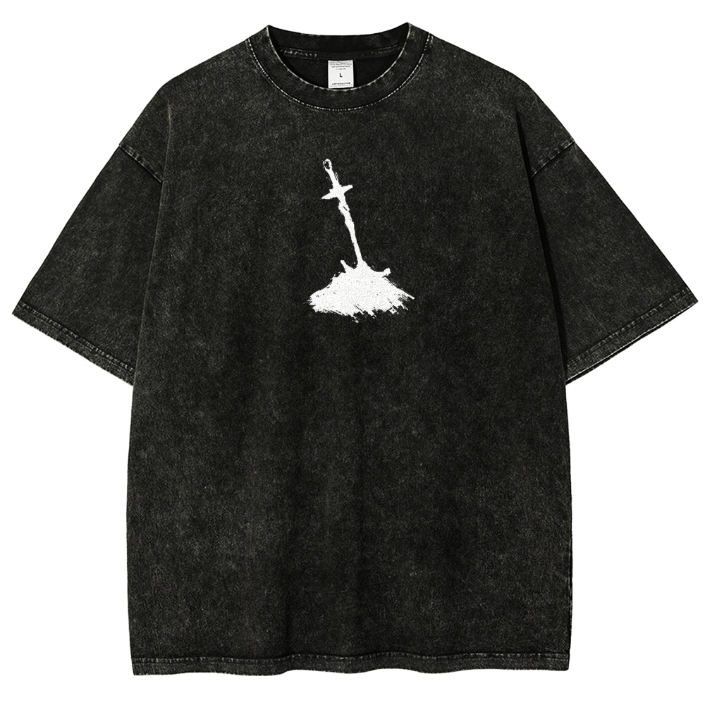 Dark Souls Unisex Fit Washed T-Shirt 2509001592