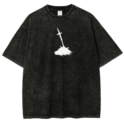 Dark Souls Unisex Fit Washed T-Shirt 2509001592