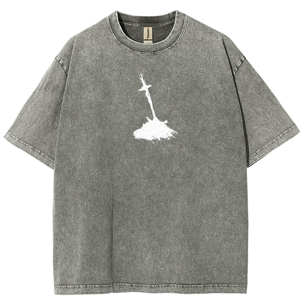 Dark Souls Unisex Fit Washed T-Shirt 2509001592
