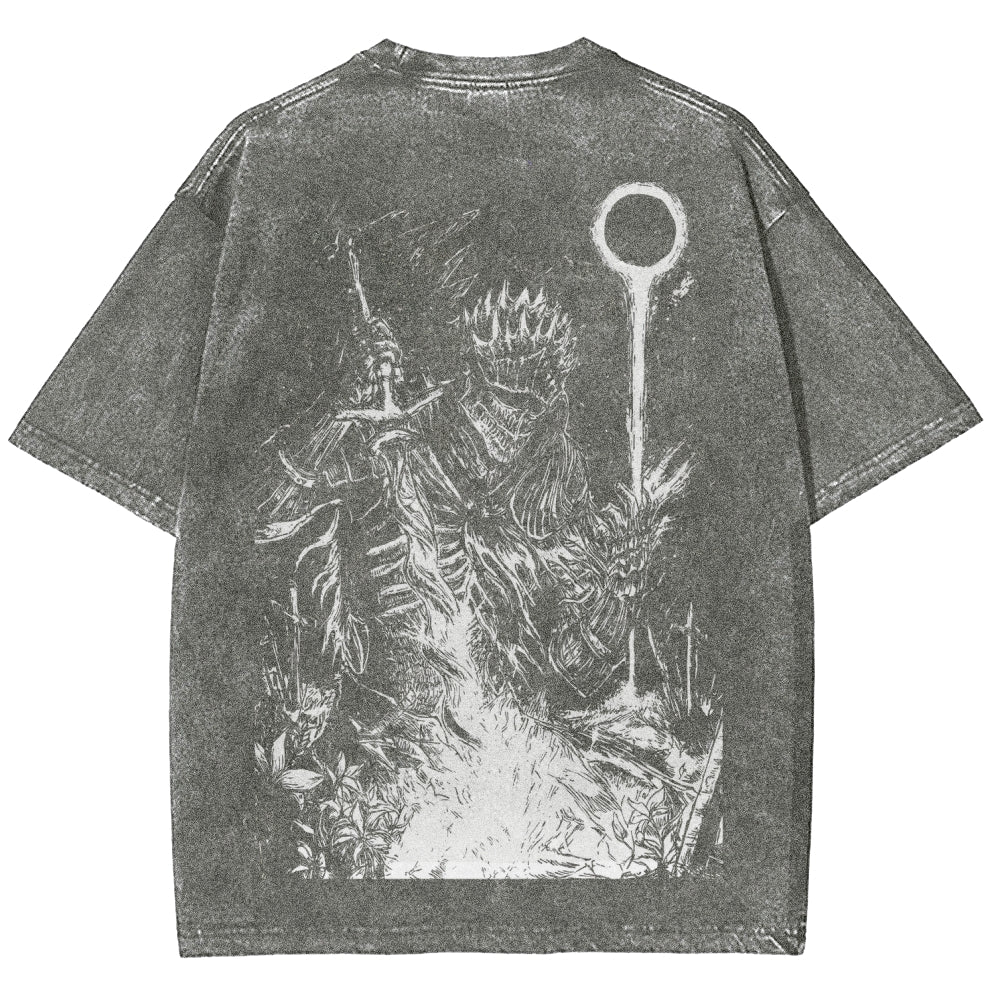 Dark Souls Unisex Fit Washed T-Shirt 2509001592