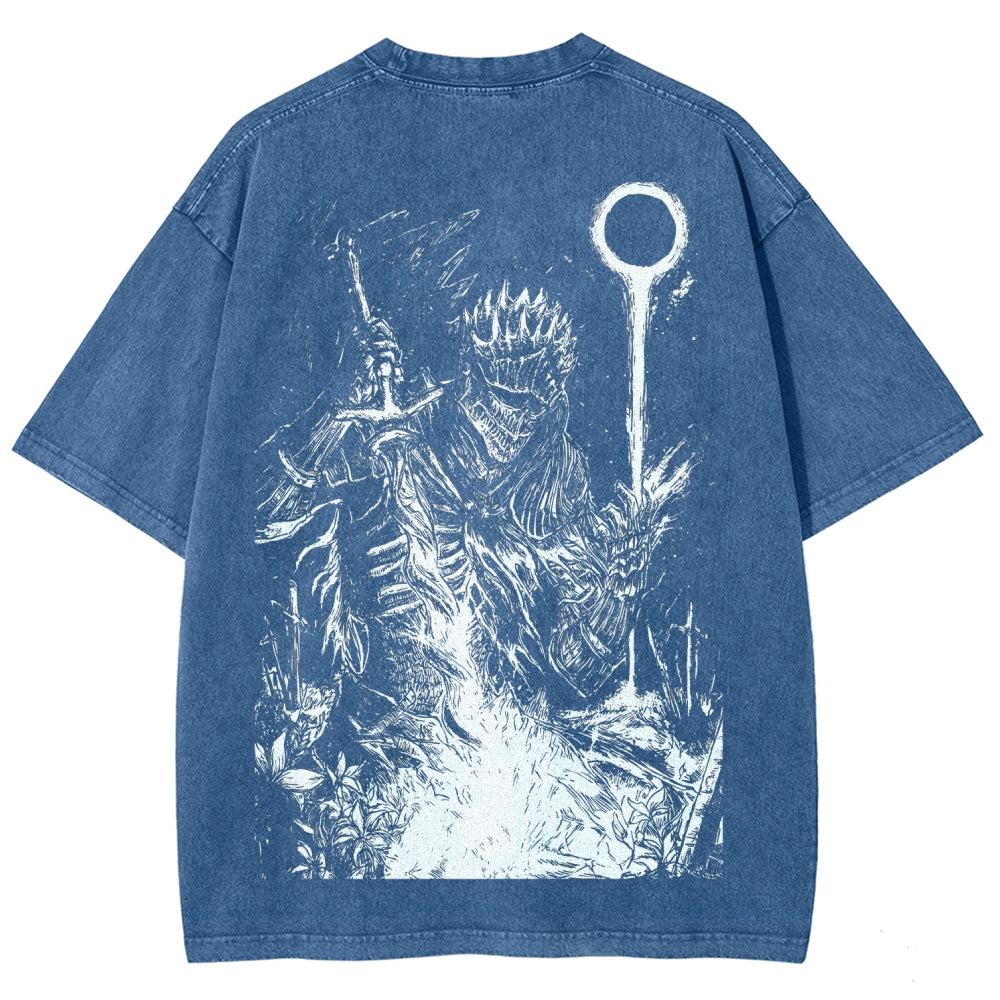 Dark Souls Unisex Fit Washed T-Shirt 2509001592