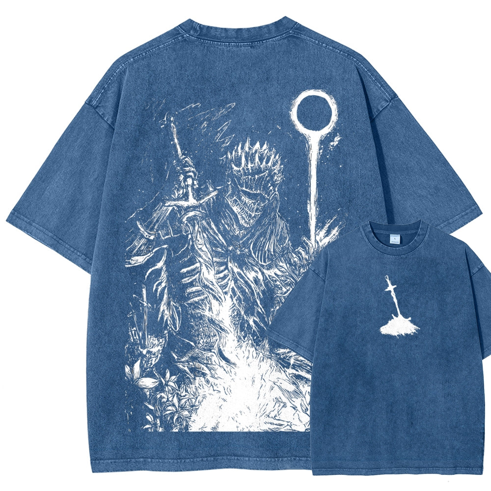 Dark Souls Unisex Fit Washed T-Shirt 2509001592