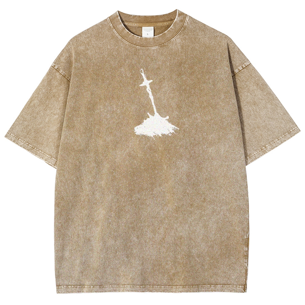 Dark Souls Unisex Fit Washed T-Shirt 2509001592