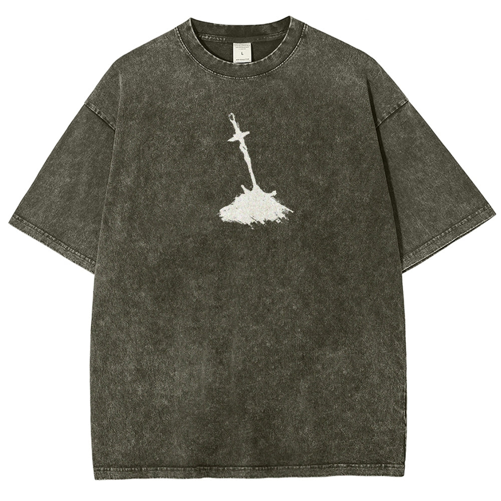 Dark Souls Unisex Fit Washed T-Shirt 2509001592
